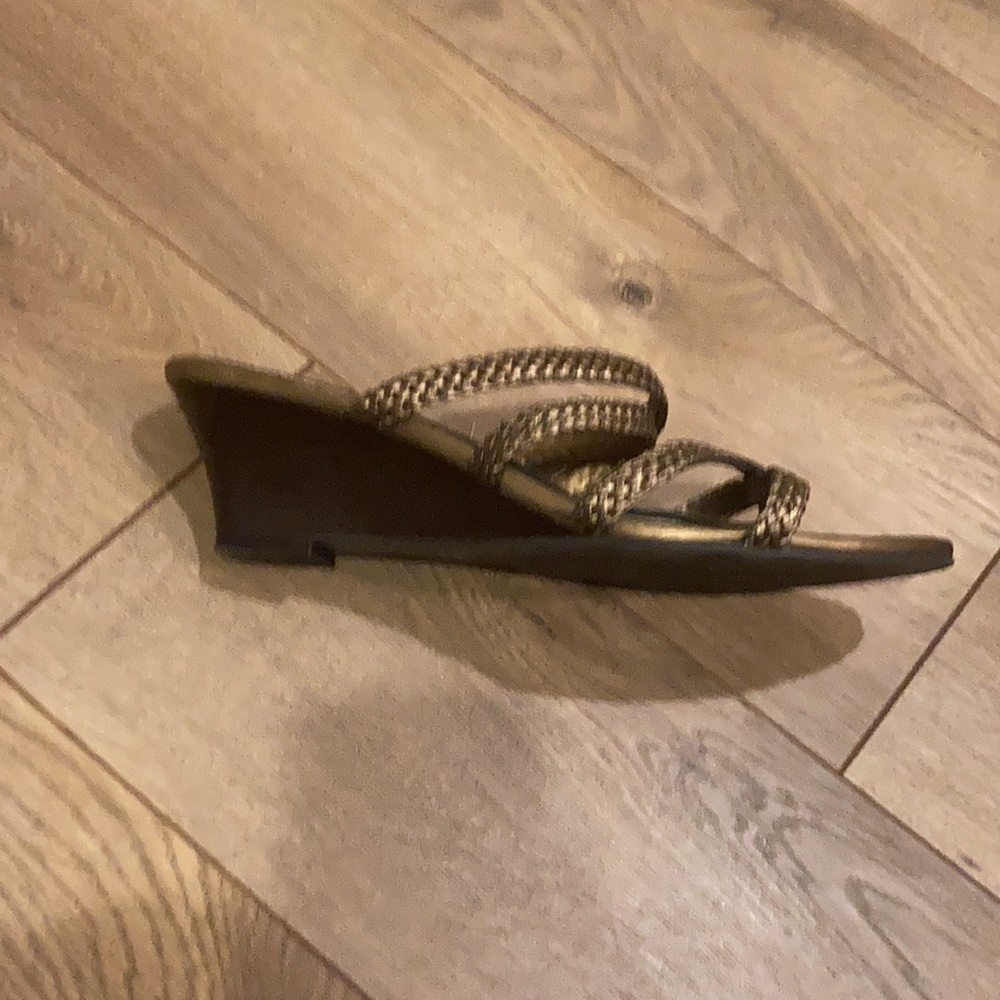Bronze Strap Heels - Picture 5 of 9